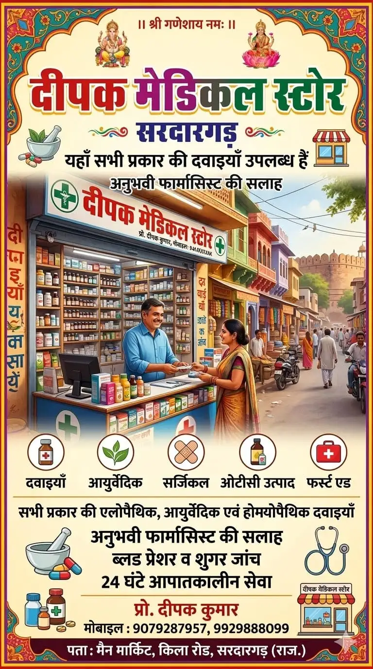DEEPAK MEDICAL STORE SARDARGARH